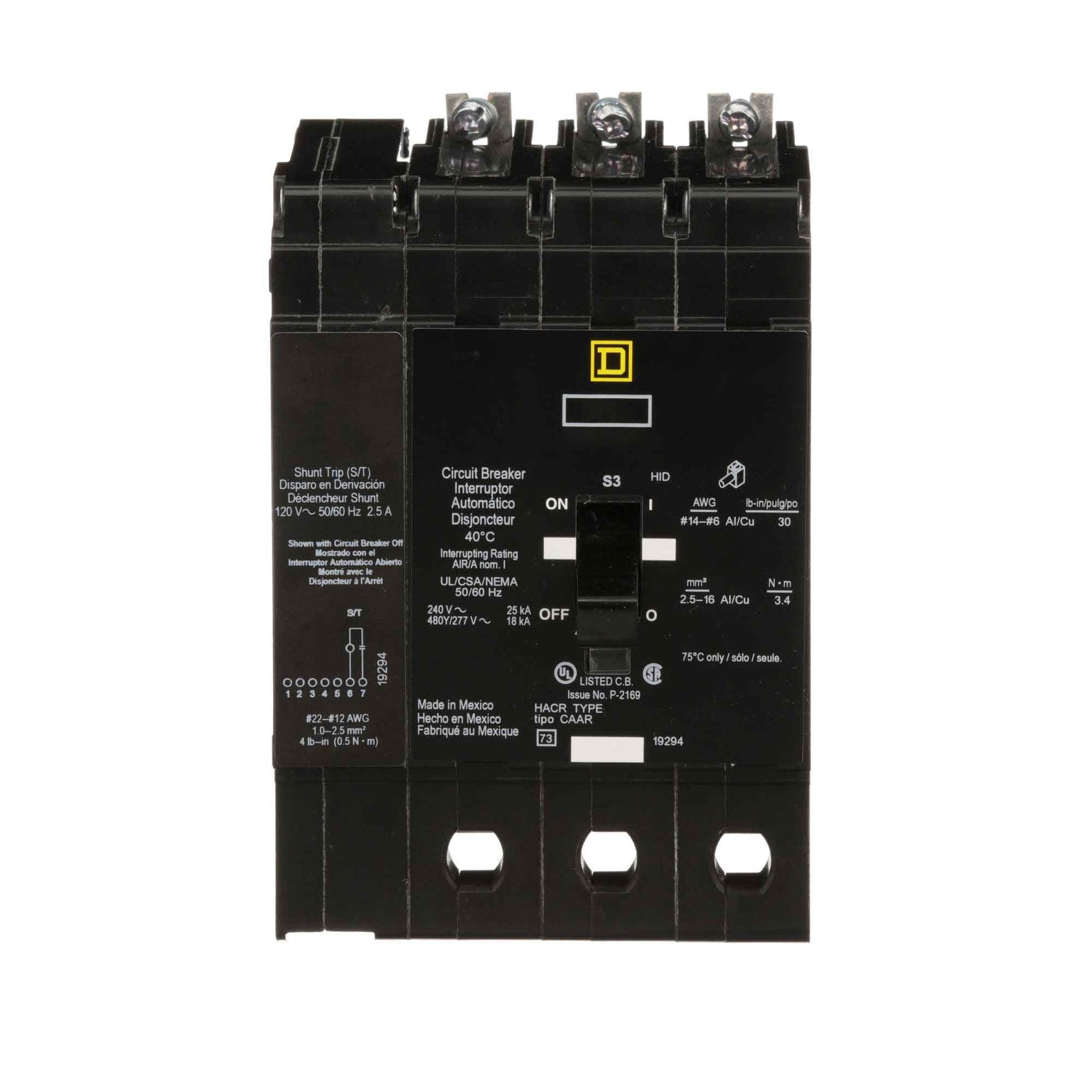 EDB34015SA - Square D - Molded Case Circuit Breaker