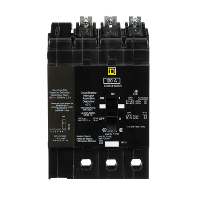 EDB34100SA - Square D - Molded Case Circuit Breaker