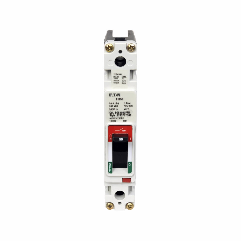 EGB1020FFB - Eaton Cutler-Hammer 20 Amp 1 Pole 240 Volt Bolt-On Molded Case Circuit Breaker