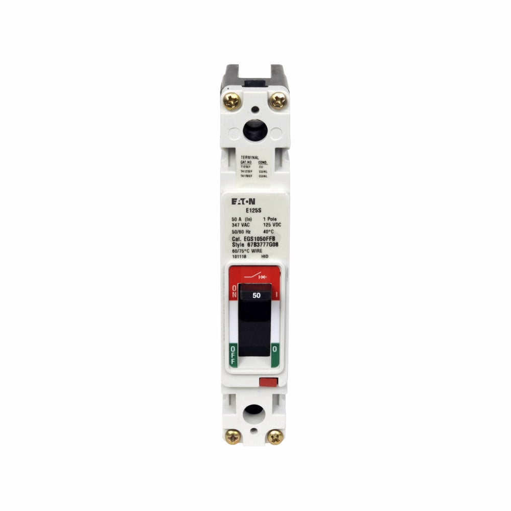 EGB1100FFB - Eaton Cutler-Hammer 100 Amp 1 Pole 240 Volt Bolt-On Molded Case Circuit Breaker