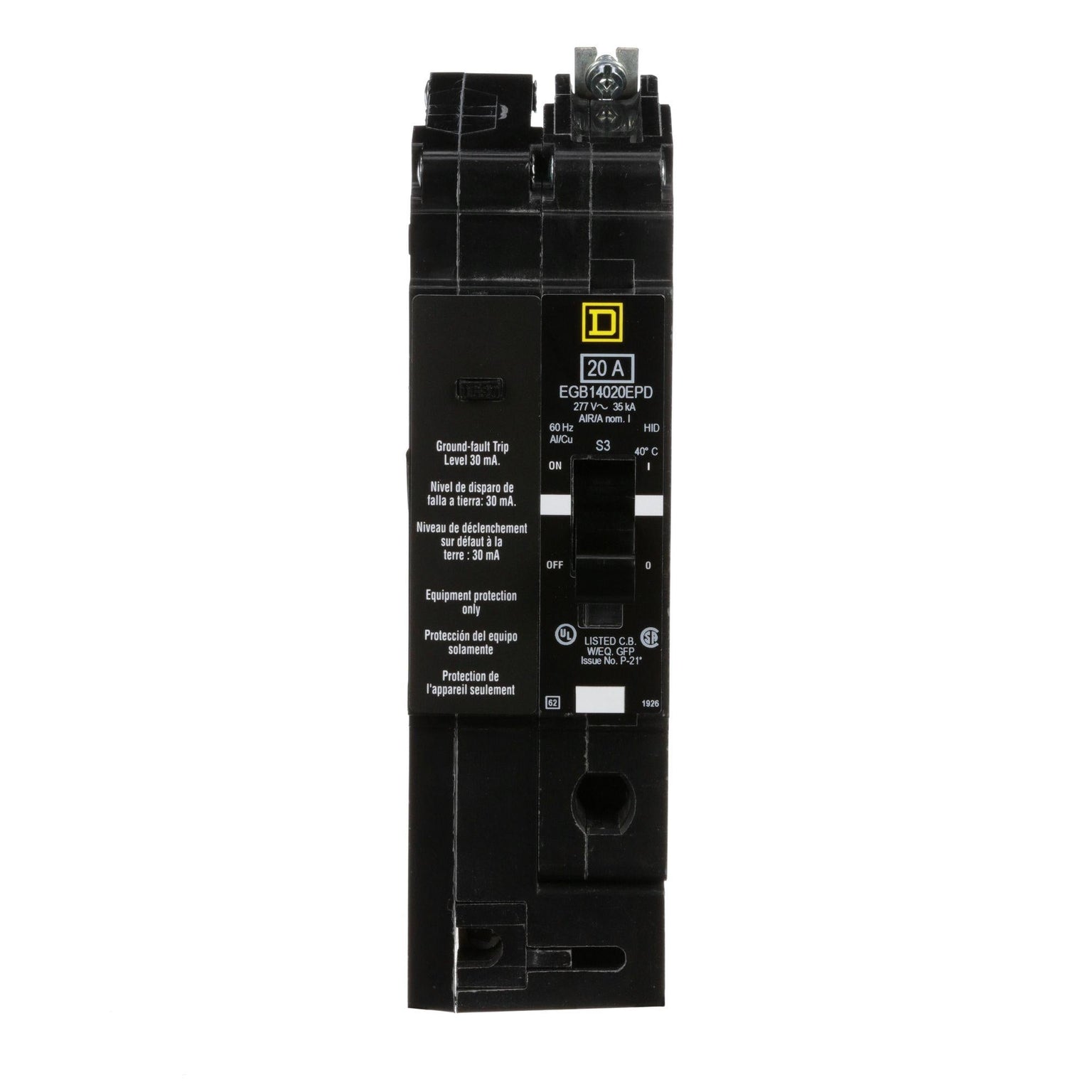 EGB14020EPD - Square D - Molded Case Circuit Breakers