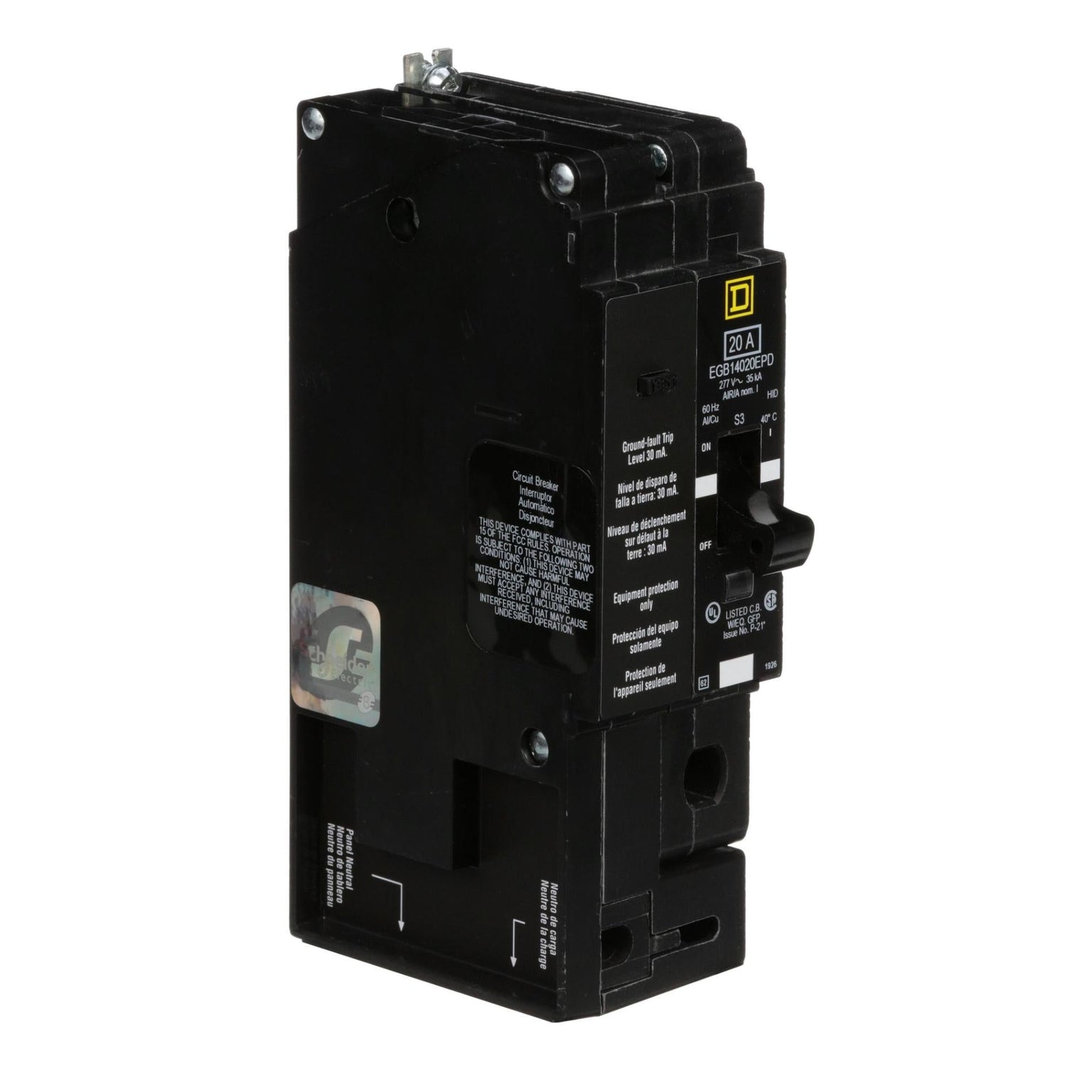 EGB14020EPD - Square D - Molded Case Circuit Breakers