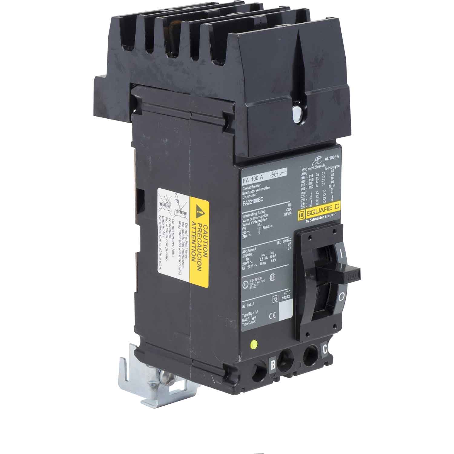 FA22100BC - Square D - Molded Case
 Circuit Breakers