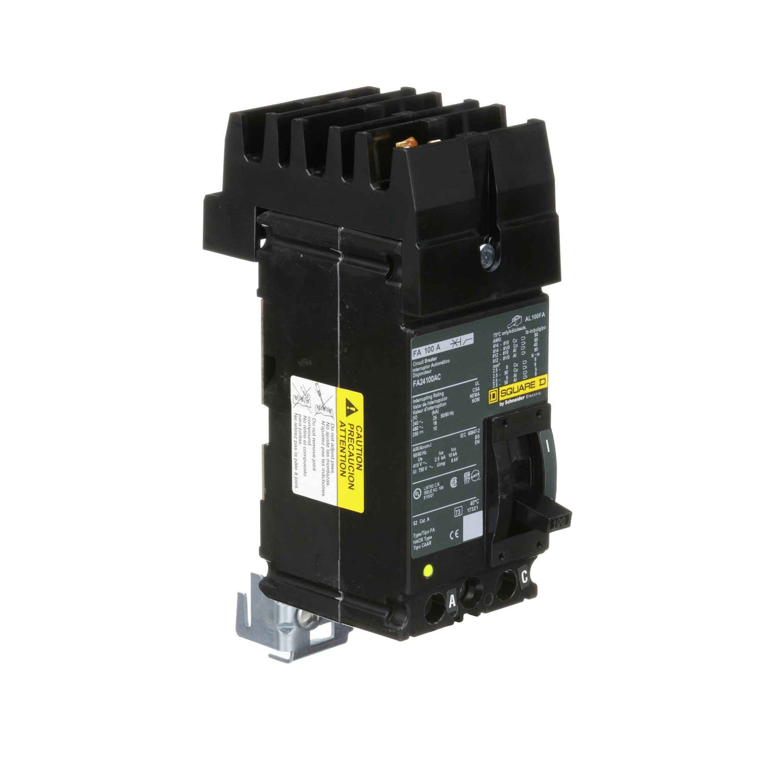 FA24100AC - Square D - Molded Case
 Circuit Breakers