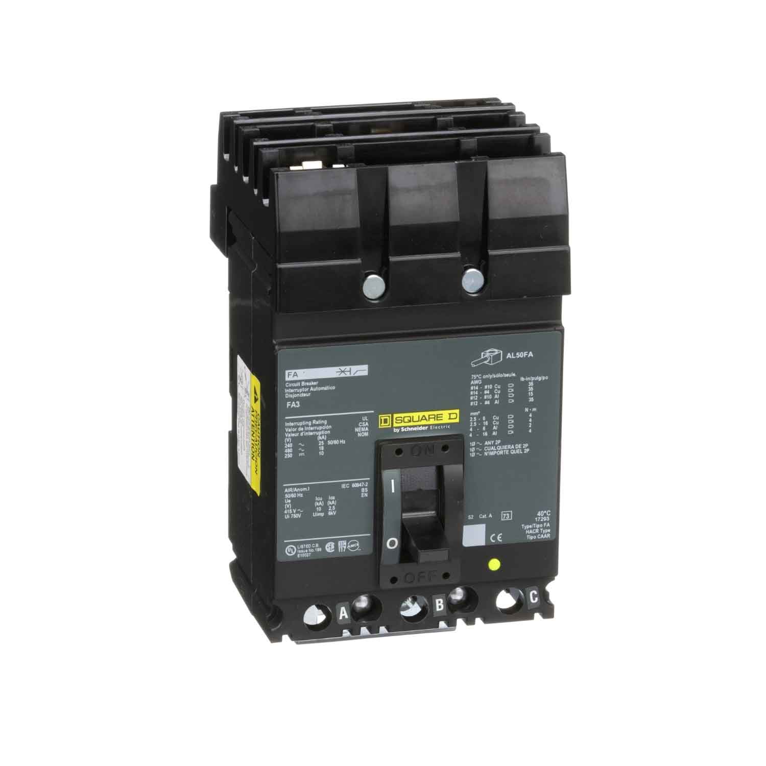 FA32025 - Square D - Molded Case
 Circuit Breakers