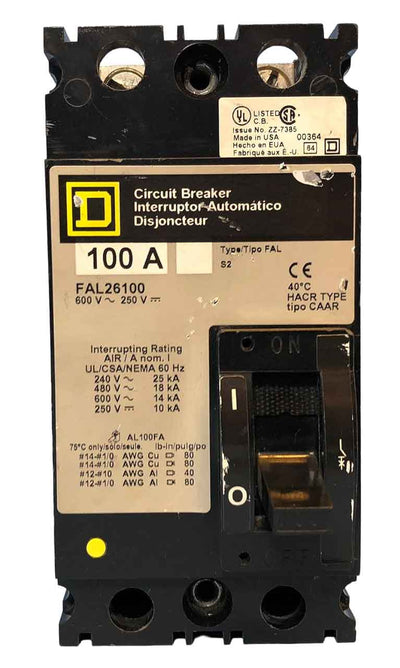 FAL26100 - Square D - Molded Case
 Circuit Breakers