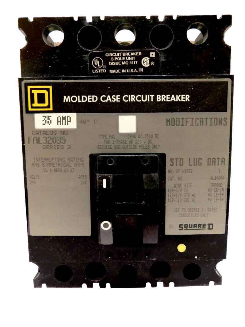 FAL32035 - Square D - Molded Case
 Circuit Breakers