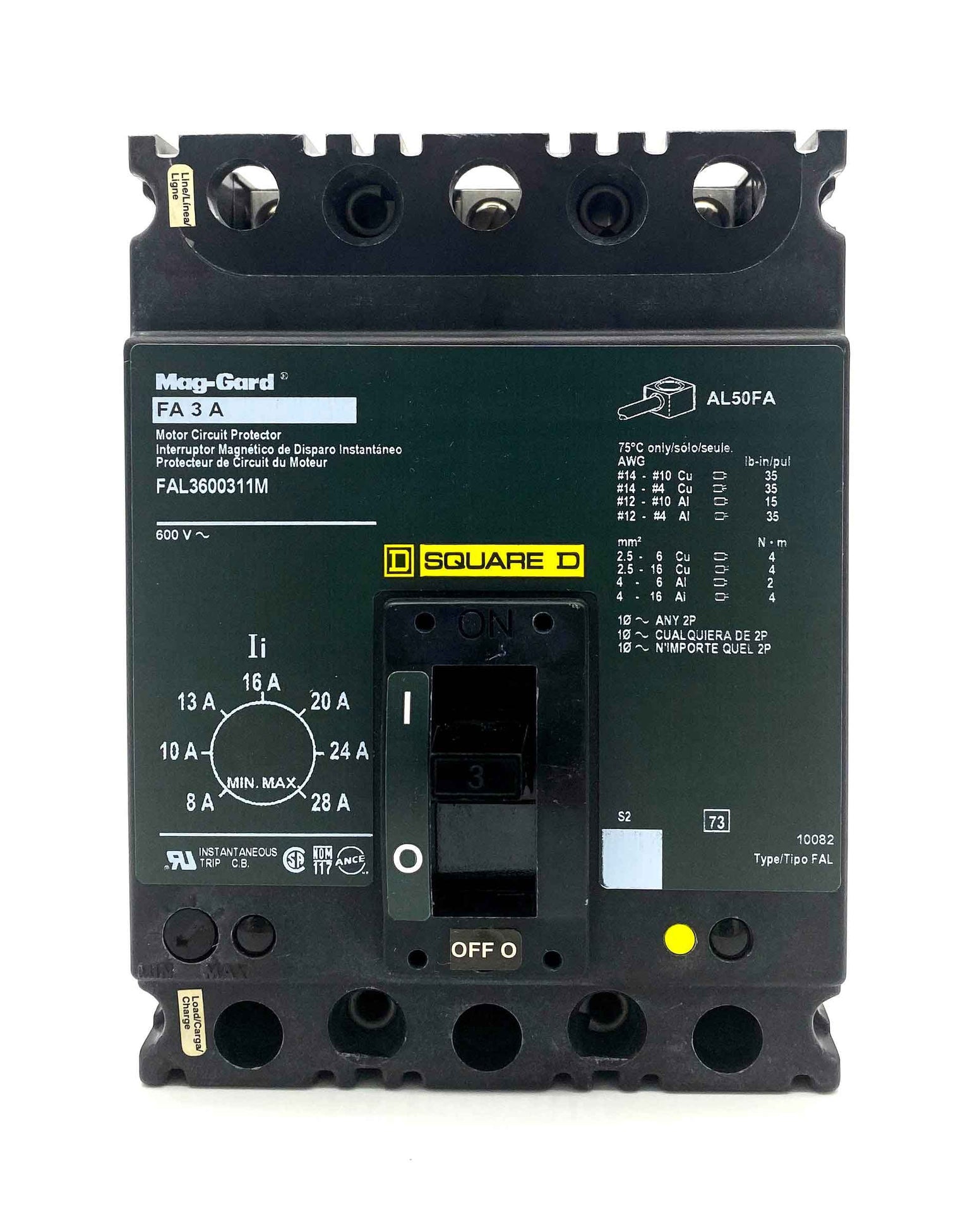 FAL3600311M - Square D - Molded Case
 Circuit Breakers