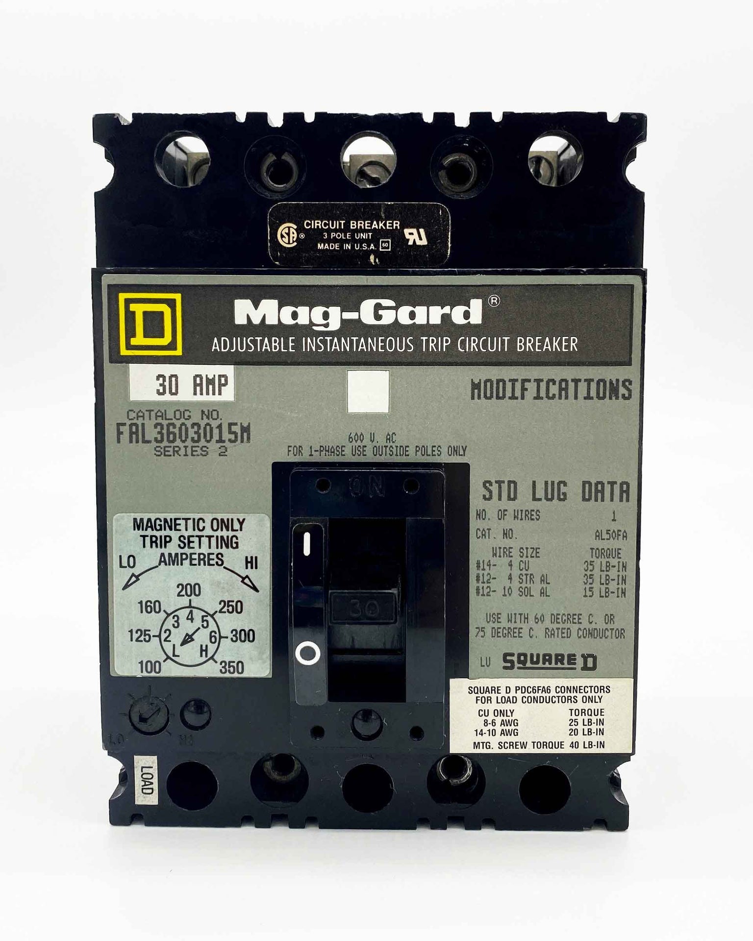 FAL3603015M - Square D - Molded Case
 Circuit Breakers