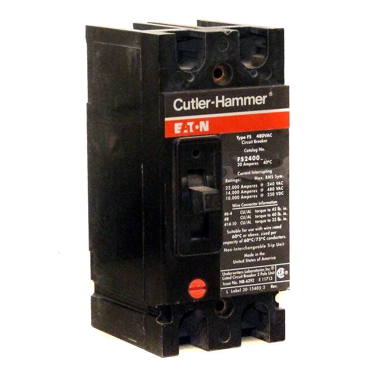 FS240015A - Thomas & Betts 15 Amp 2 Pole 480 Volt Bolt-On Molded Case Circuit Breaker