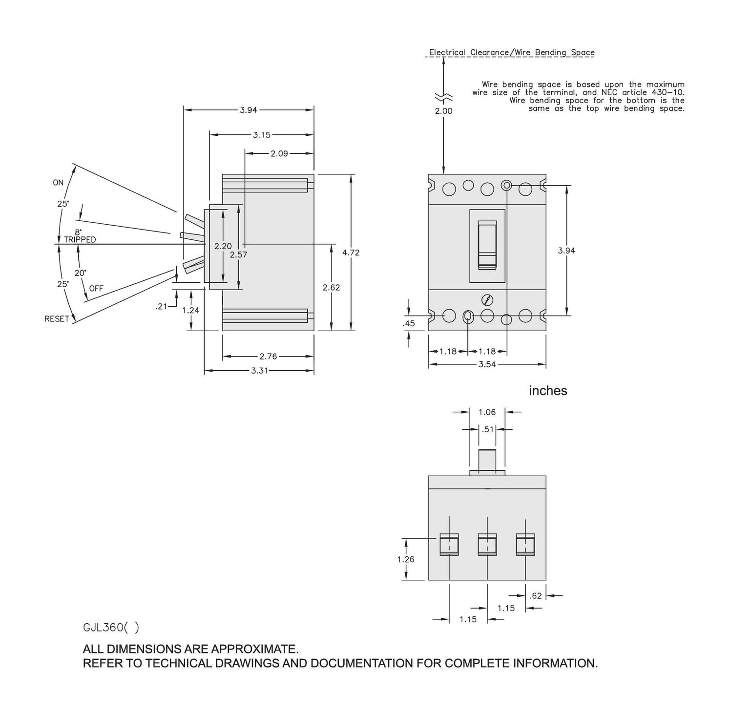 GJL36003M01 - Square D - Molded Case
 Circuit Breakers