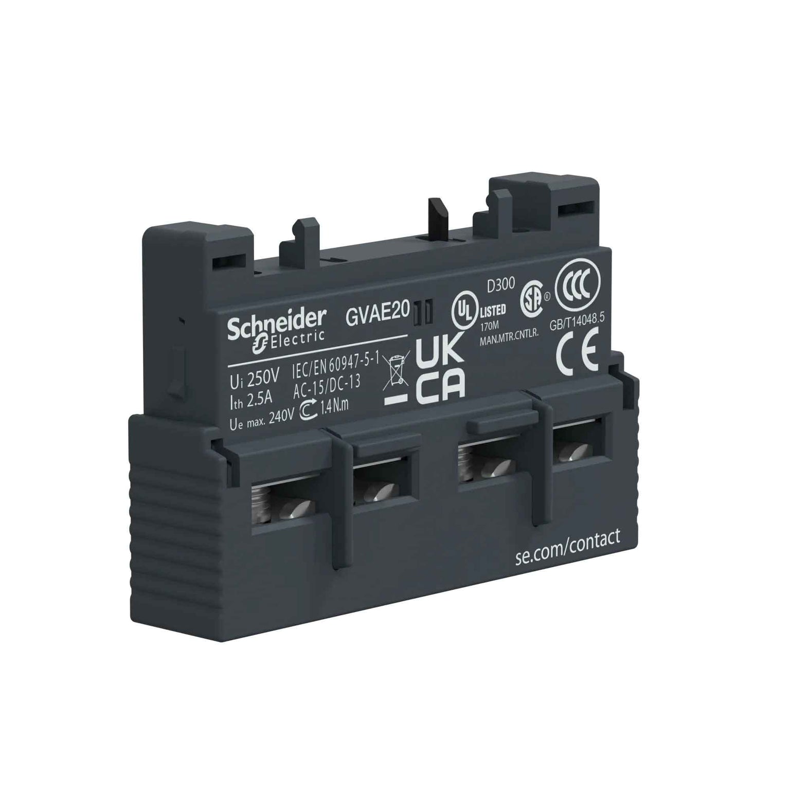 GVAE20 - Square D - Contactor And Motor Starter Auxiliary