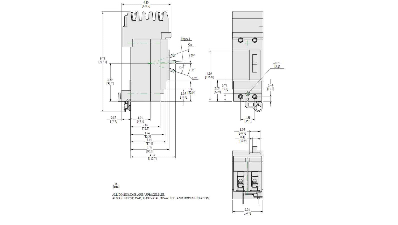 HDA260204 - Square D - Molded Case Circuit Breaker