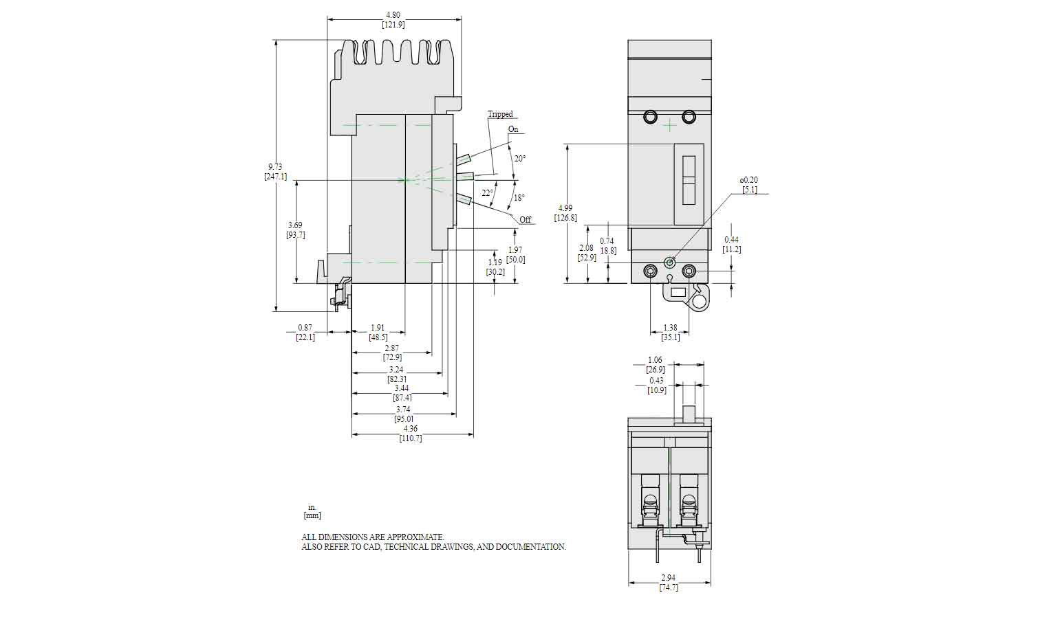 HDA261254 - Square D - Molded Case
 Circuit Breakers