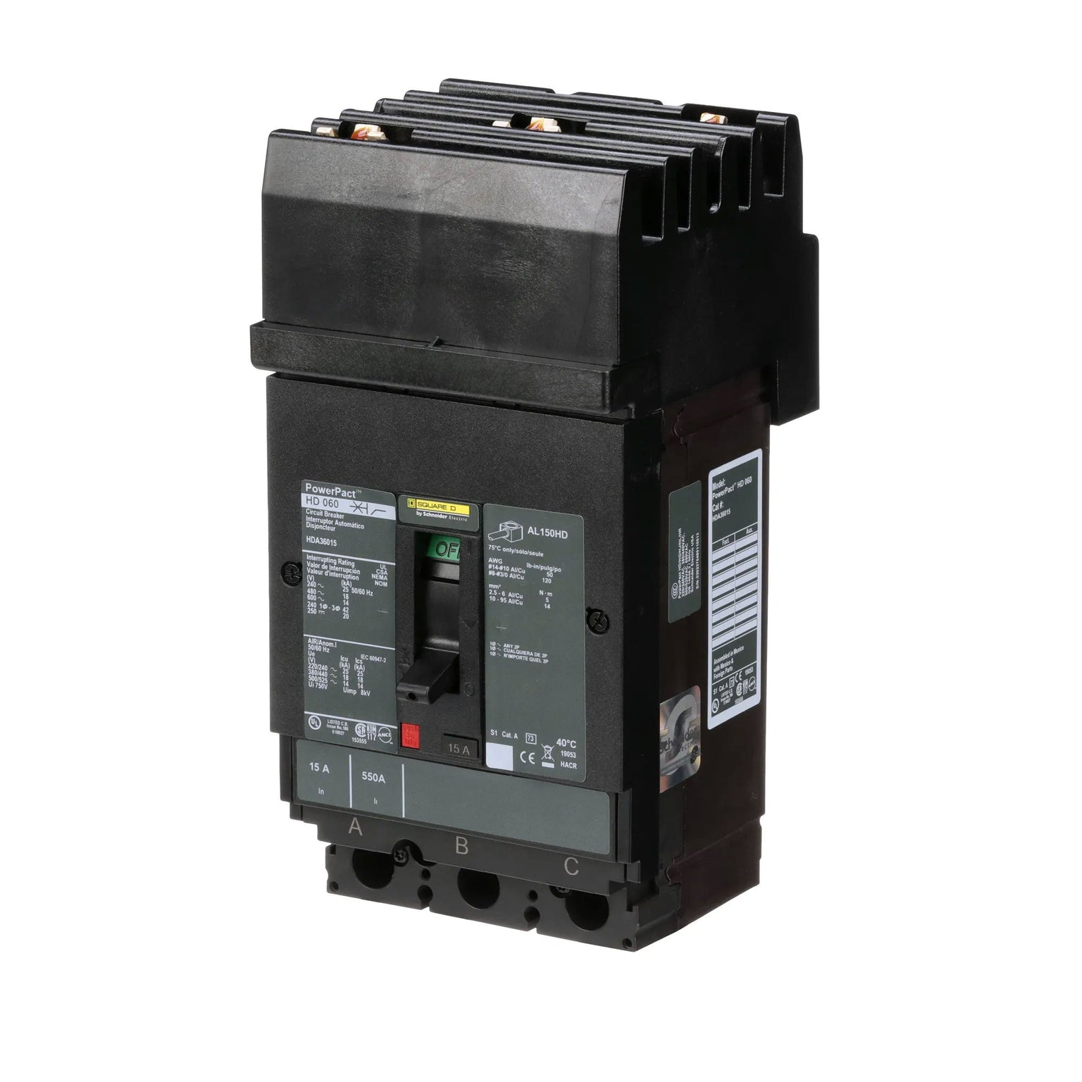 HDA36015 - Square D - Molded Case Circuit Breaker