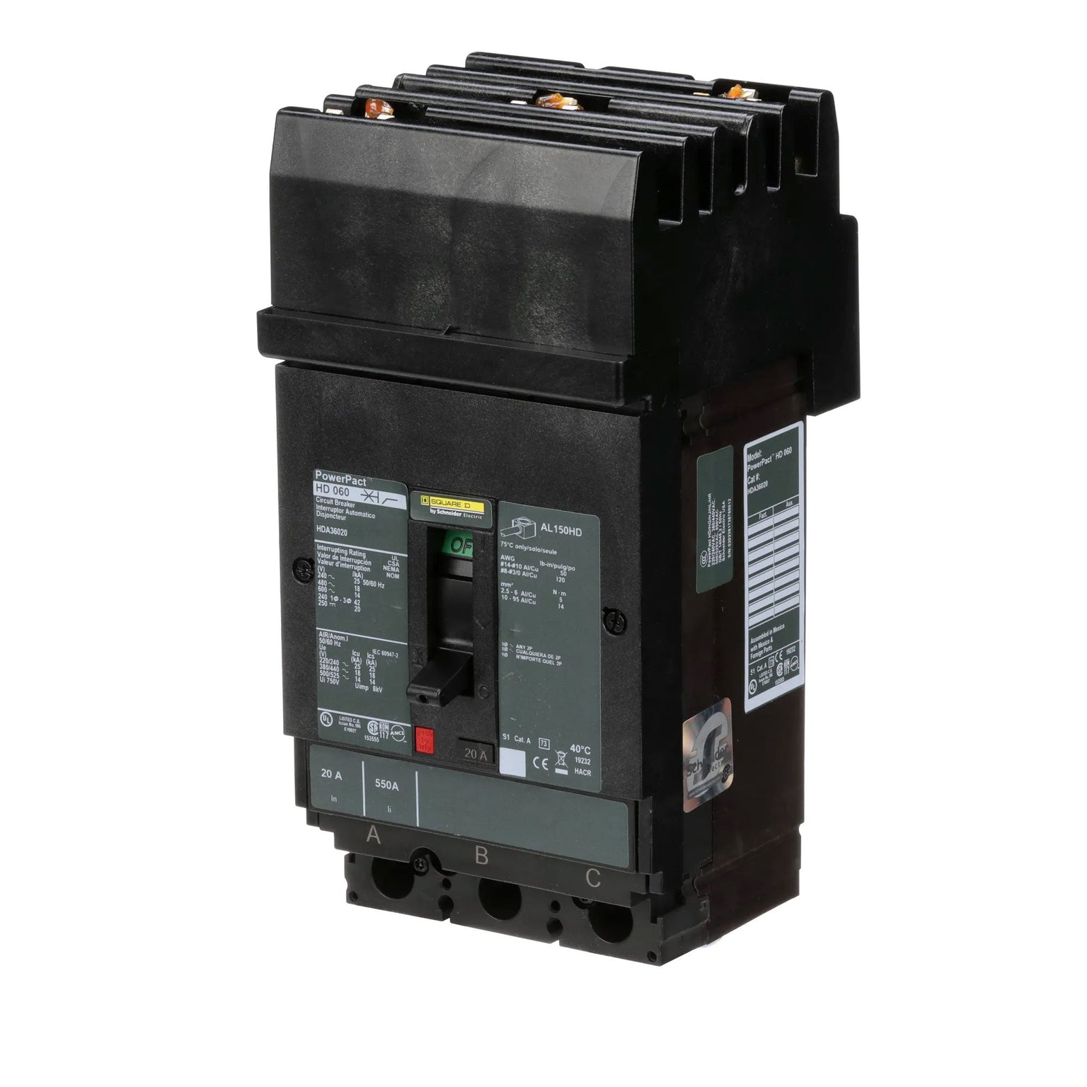 HDA36020 - Square D - Molded Case Circuit Breaker