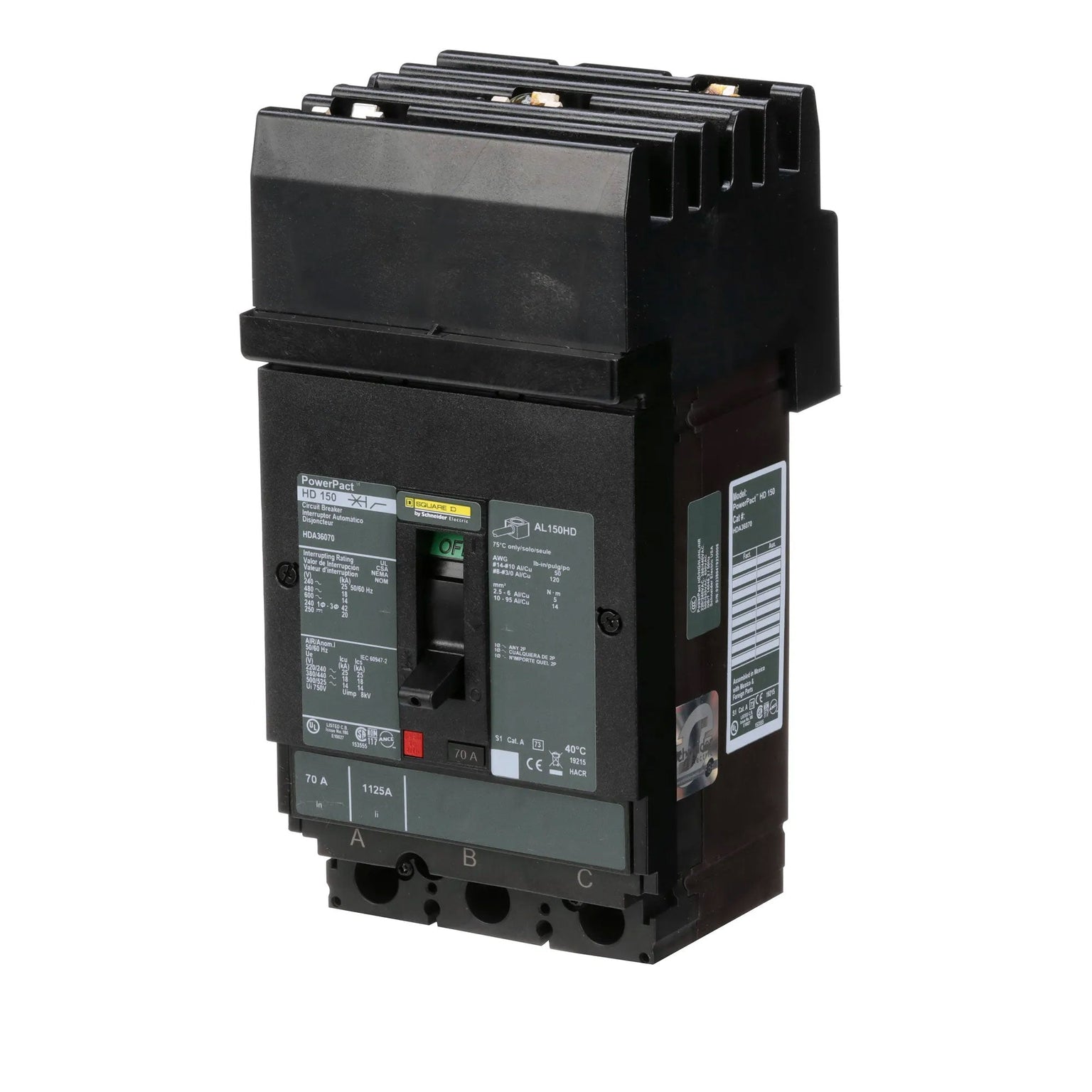 HDA36070 - Square D - Molded Case Circuit Breaker