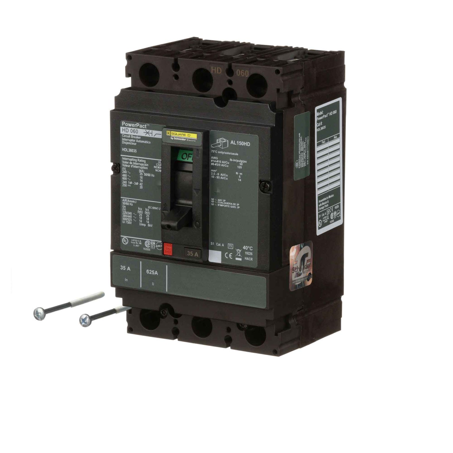 HDL36035 - Square D - Molded Case
 Circuit Breakers