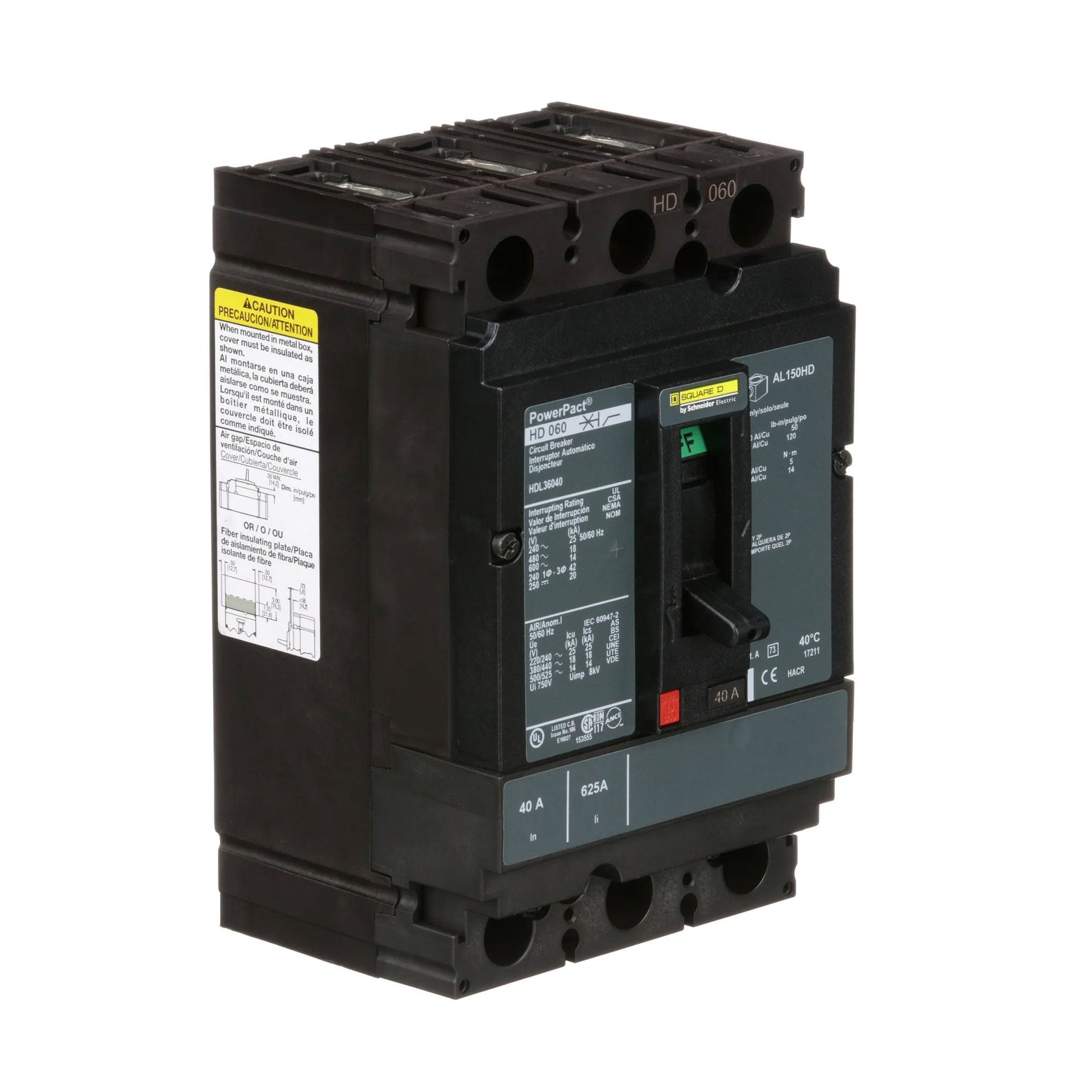 HDL36040 - Square D - Molded Case Circuit Breaker