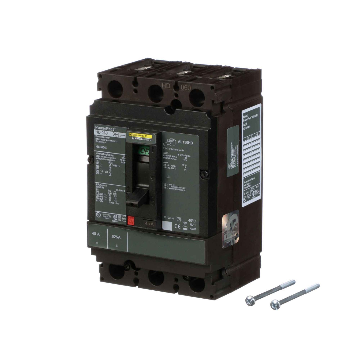 HDL36045 - Square D - Molded Case
 Circuit Breakers