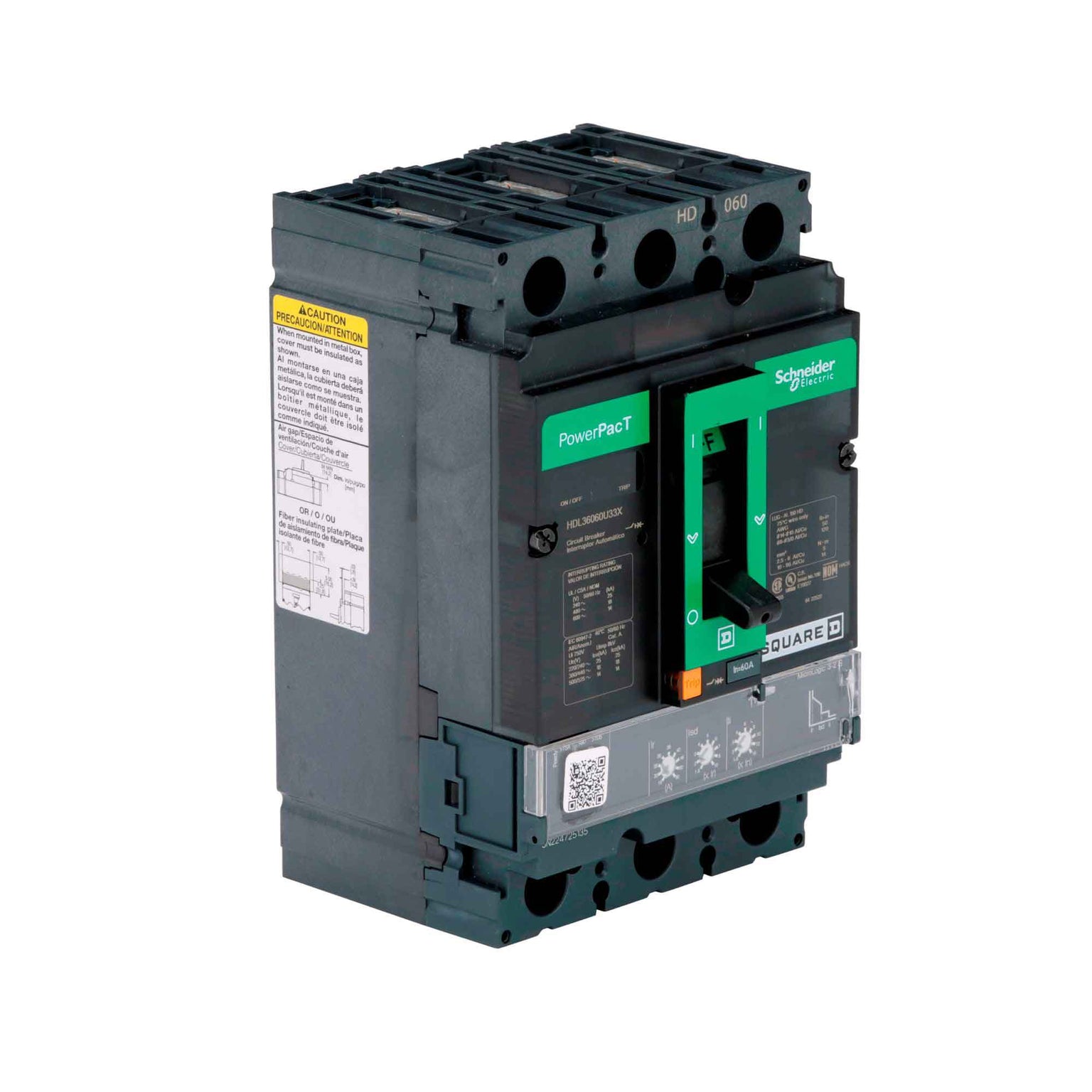 HDL36060U33X - Square D - Molded Case
 Circuit Breakers