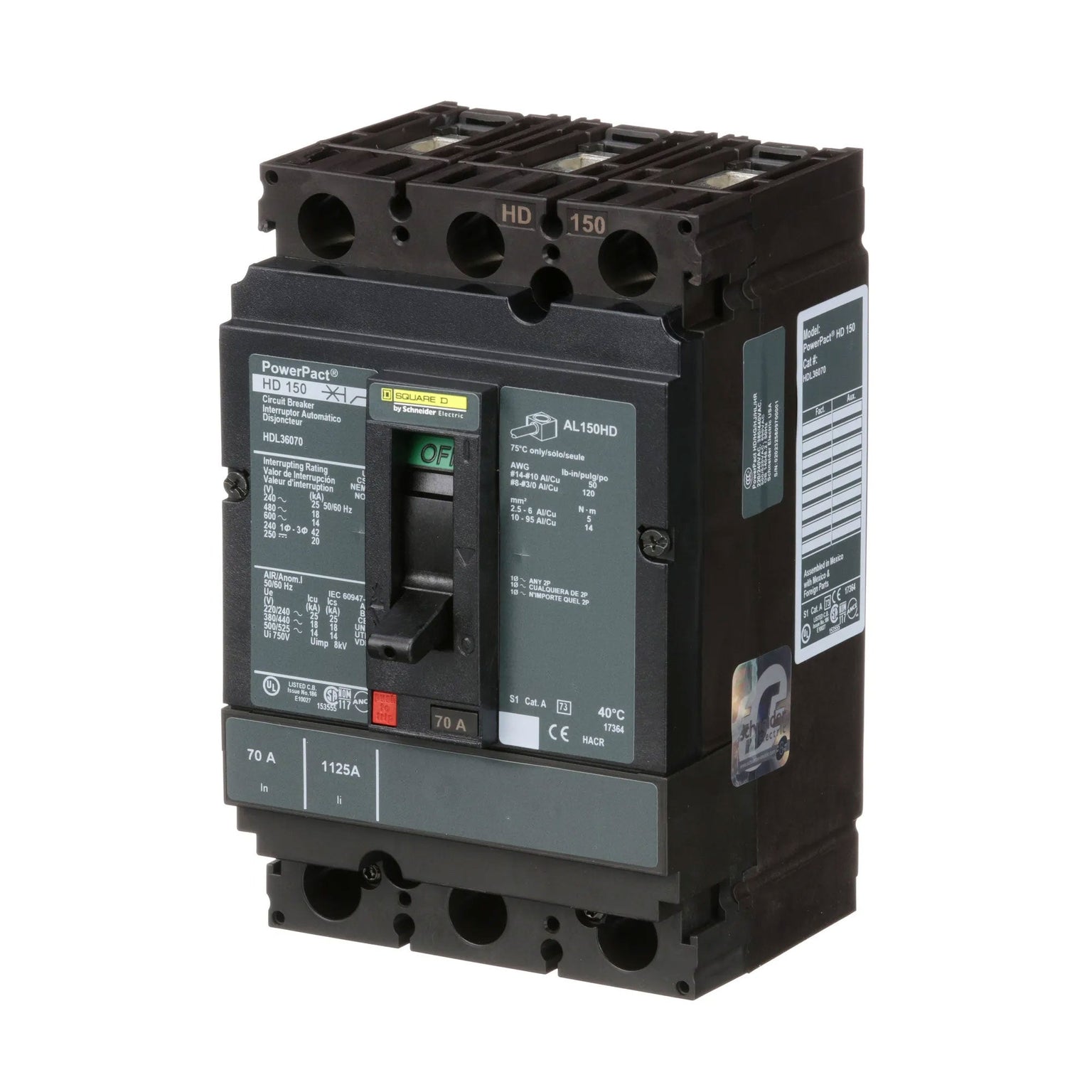 HDL36070 - Square D - Molded Case Circuit Breaker