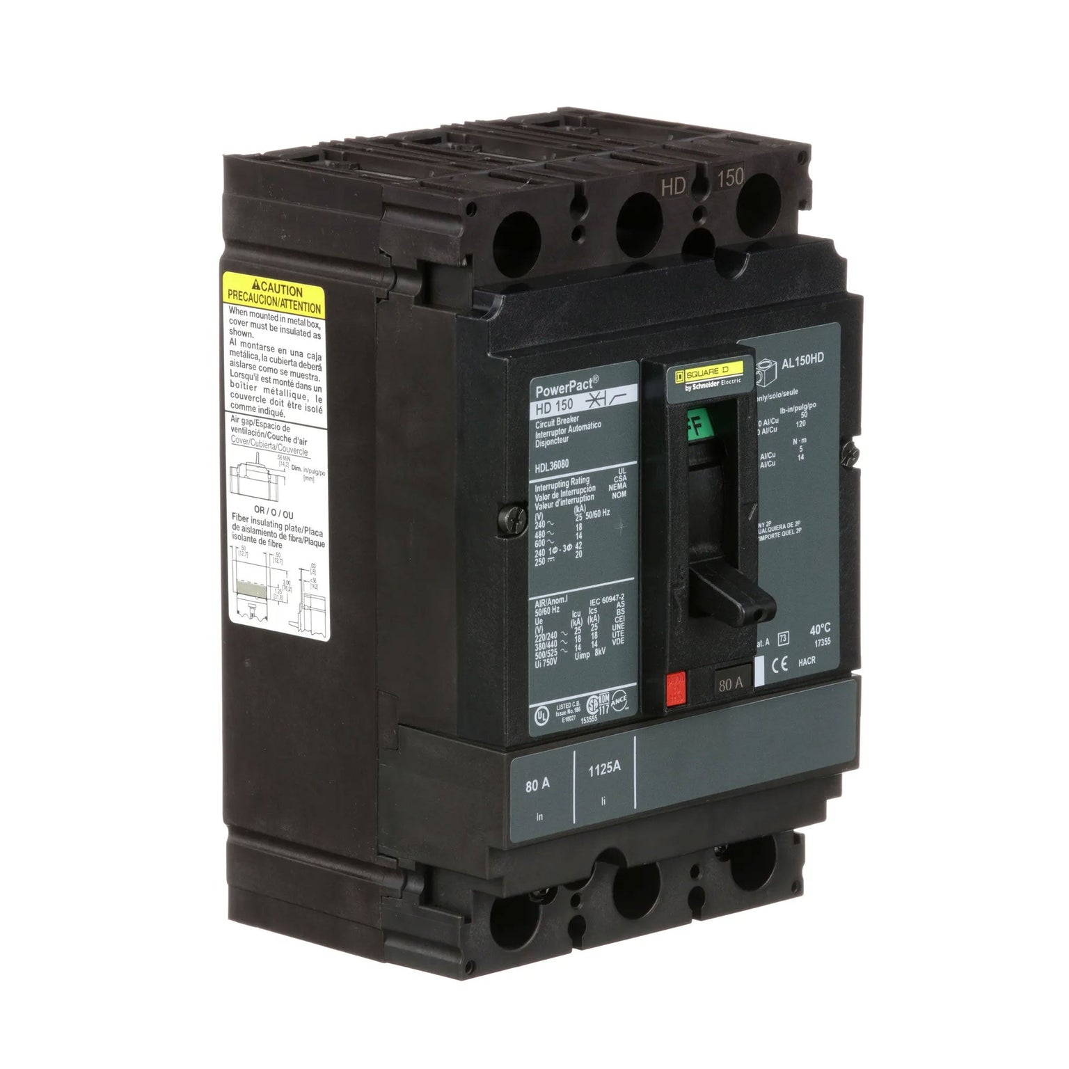 HDL36080 - Square D - Molded Case Circuit Breaker