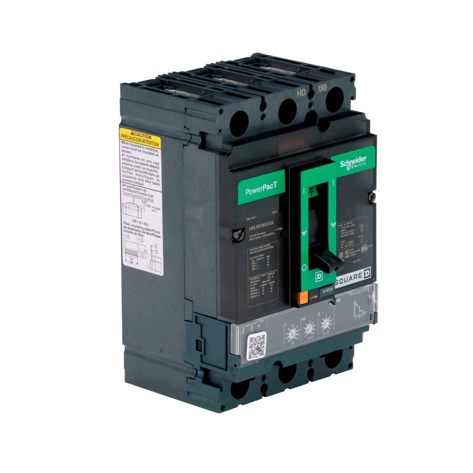 HDL36100U33X - Square D - Molded Case
 Circuit Breakers