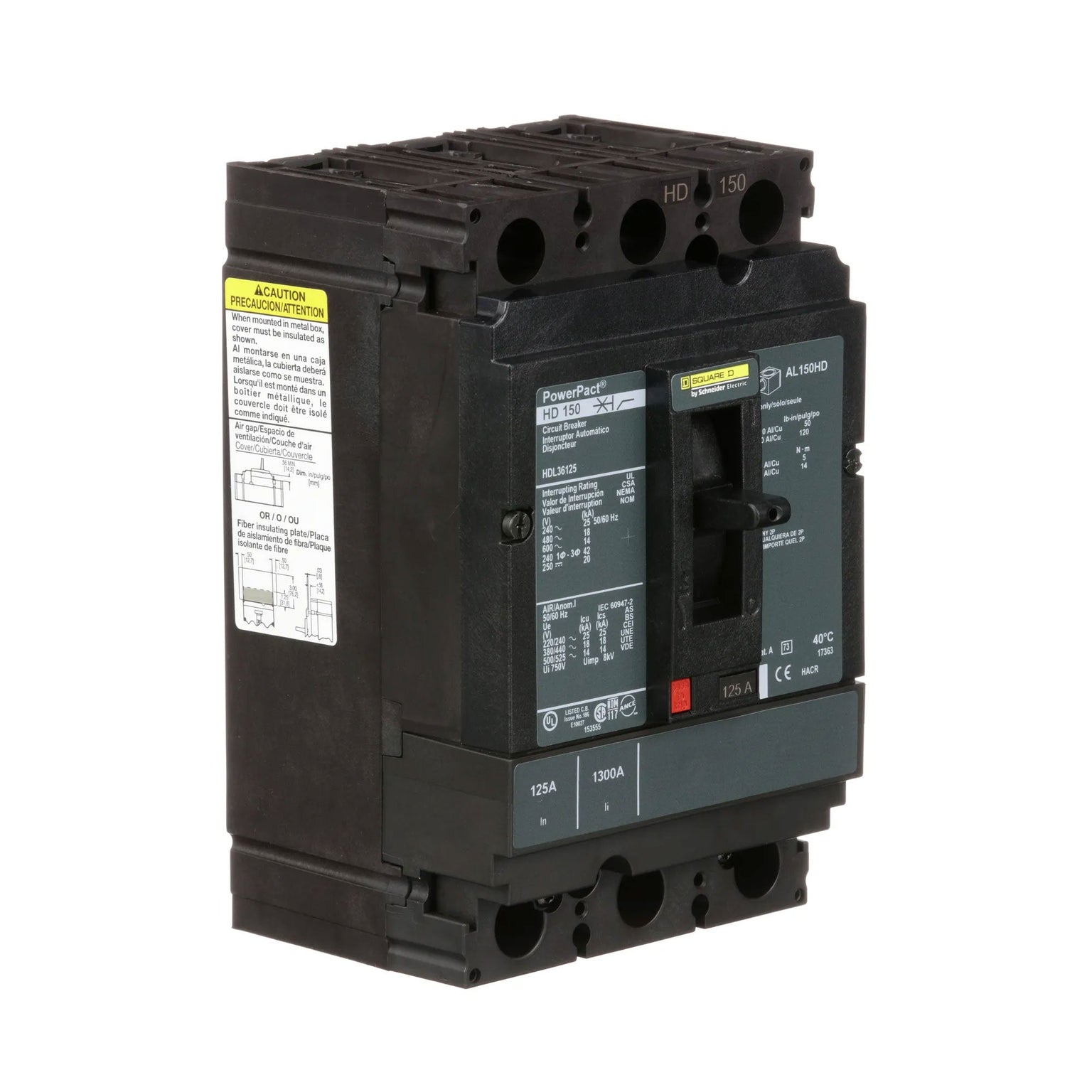 HDL36125 - Square D - Molded Case Circuit Breaker