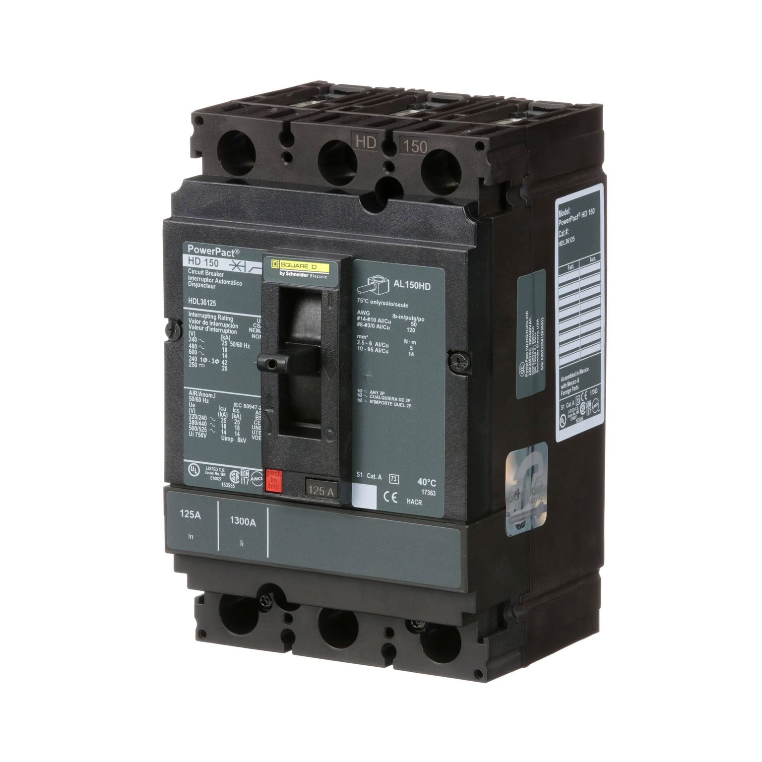 HDL36125 - Square D - Molded Case Circuit Breaker