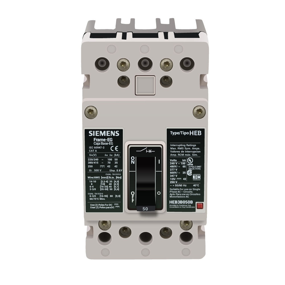 HEB3B050B - Siemens - Molded Case Circuit Breaker