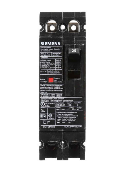 HED42B025 - Siemens - Molded Case Circuit Breaker