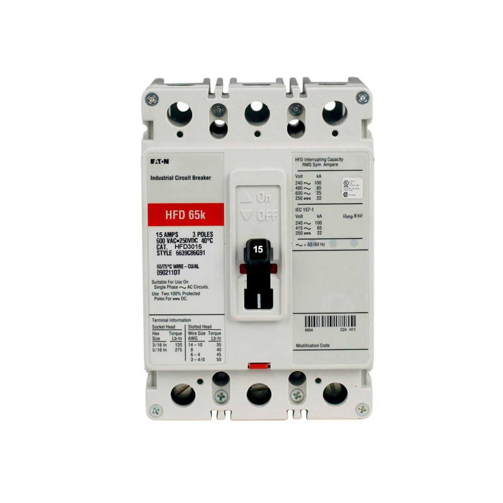 HFD3015 - Eaton - Molded Case Circuit Breaker