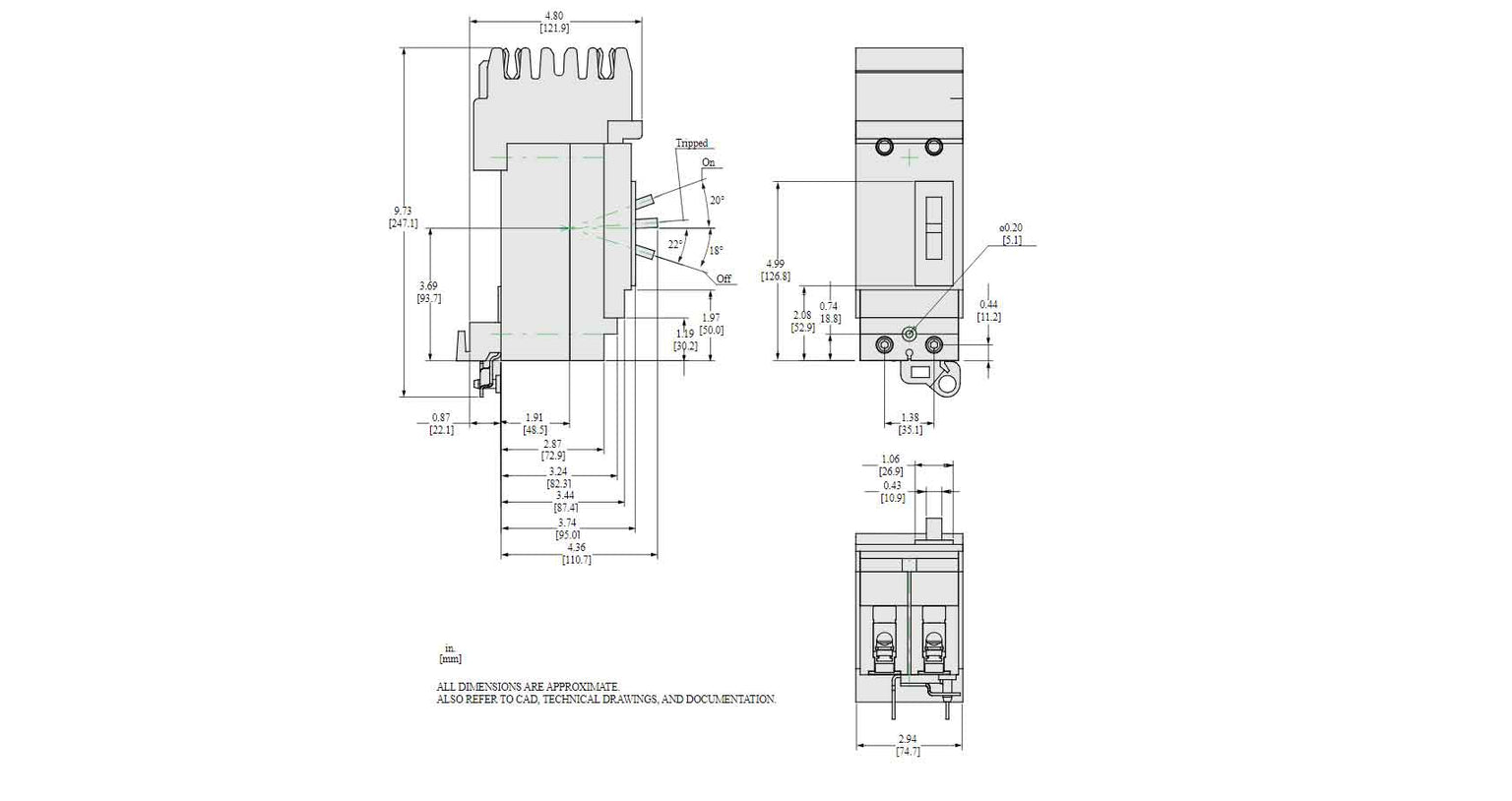 HGA260251 - Square D - Molded Case
 Circuit Breakers