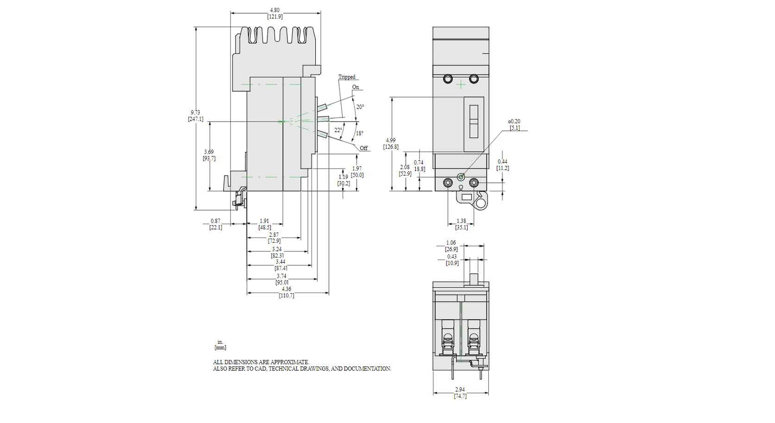 HGA260252 - Square D - Molded Case
 Circuit Breakers