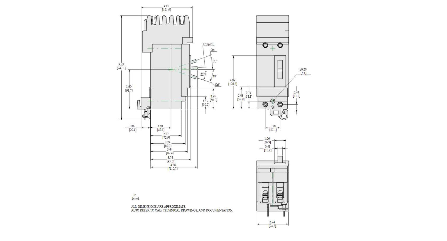 HGA260351 - Square D - Molded Case
 Circuit Breakers