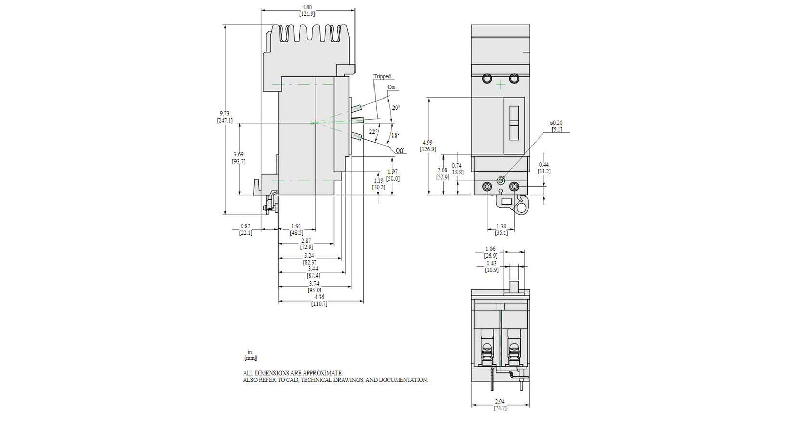 HGA260504 - Square D - Molded Case
 Circuit Breakers