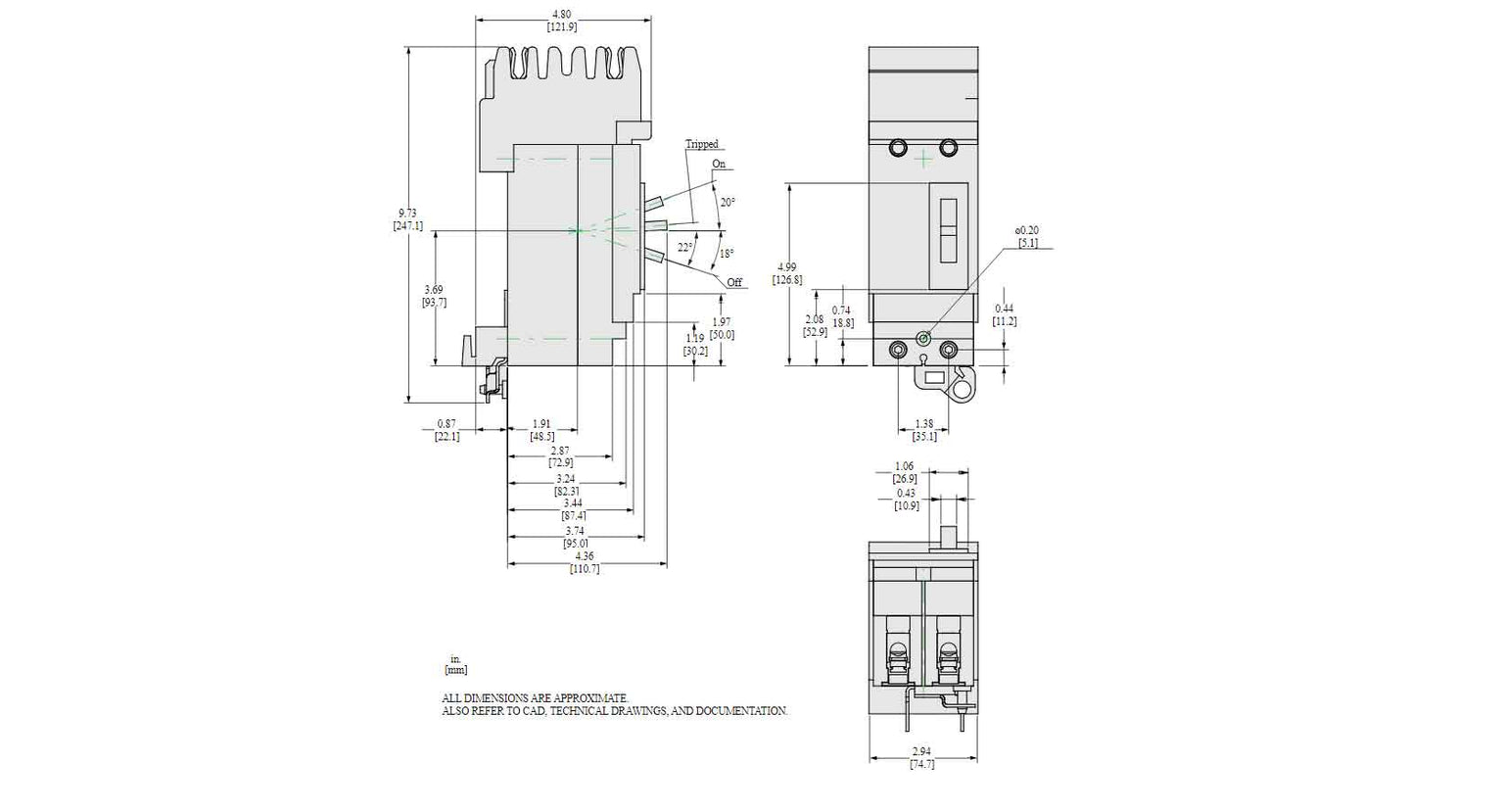 HGA261101 - Square D - Molded Case
 Circuit Breakers