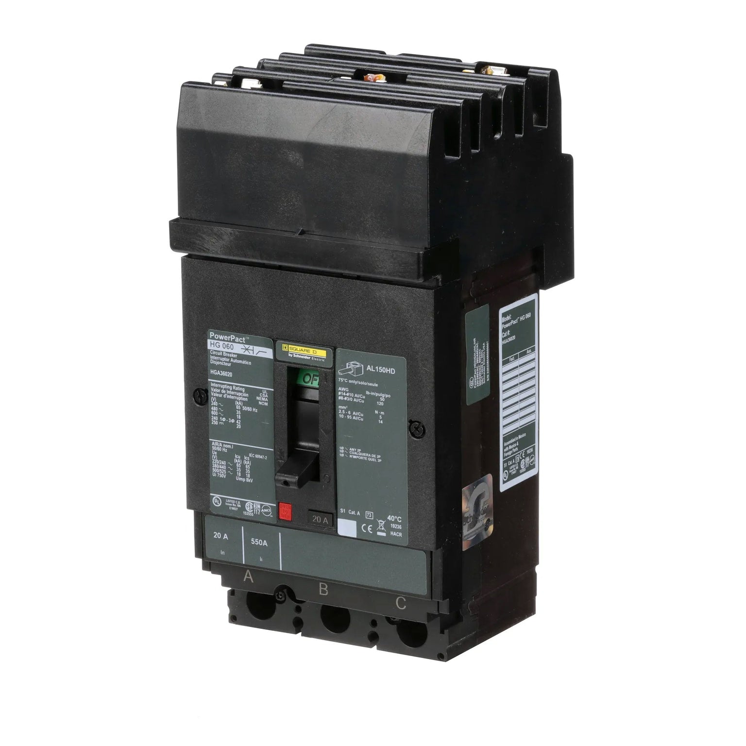 HGA36020 - Square D - Molded Case Circuit Breaker