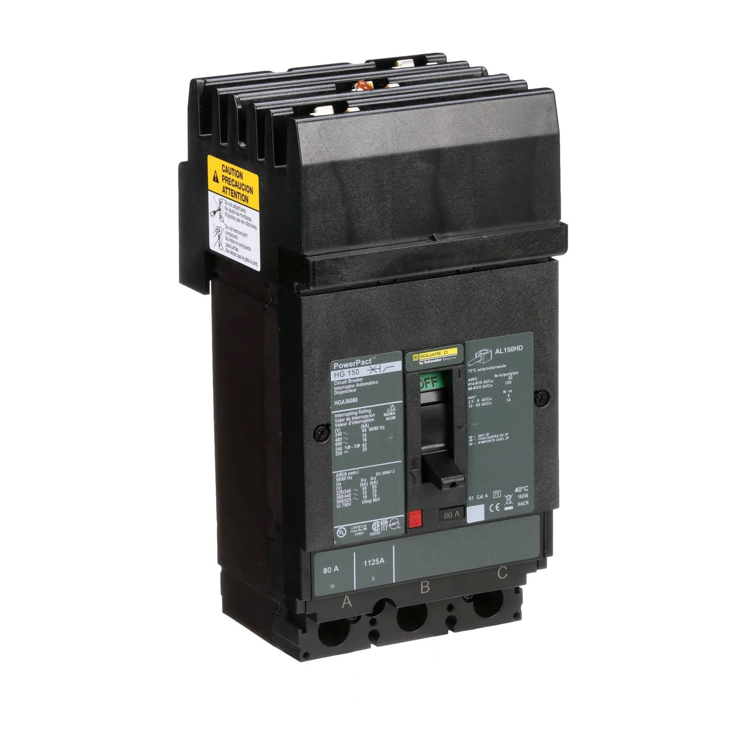 HGA36080 - Square D - Molded Case Circuit Breaker