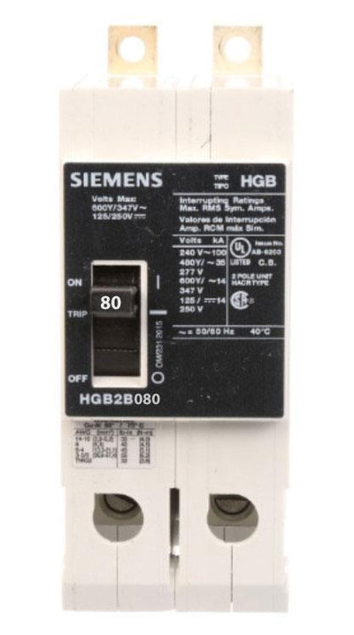 HGB2B080B - Siemens - Molded Case Circuit Breaker