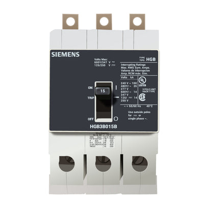 HGB3B015B - Siemens - Molded Case Circuit Breaker