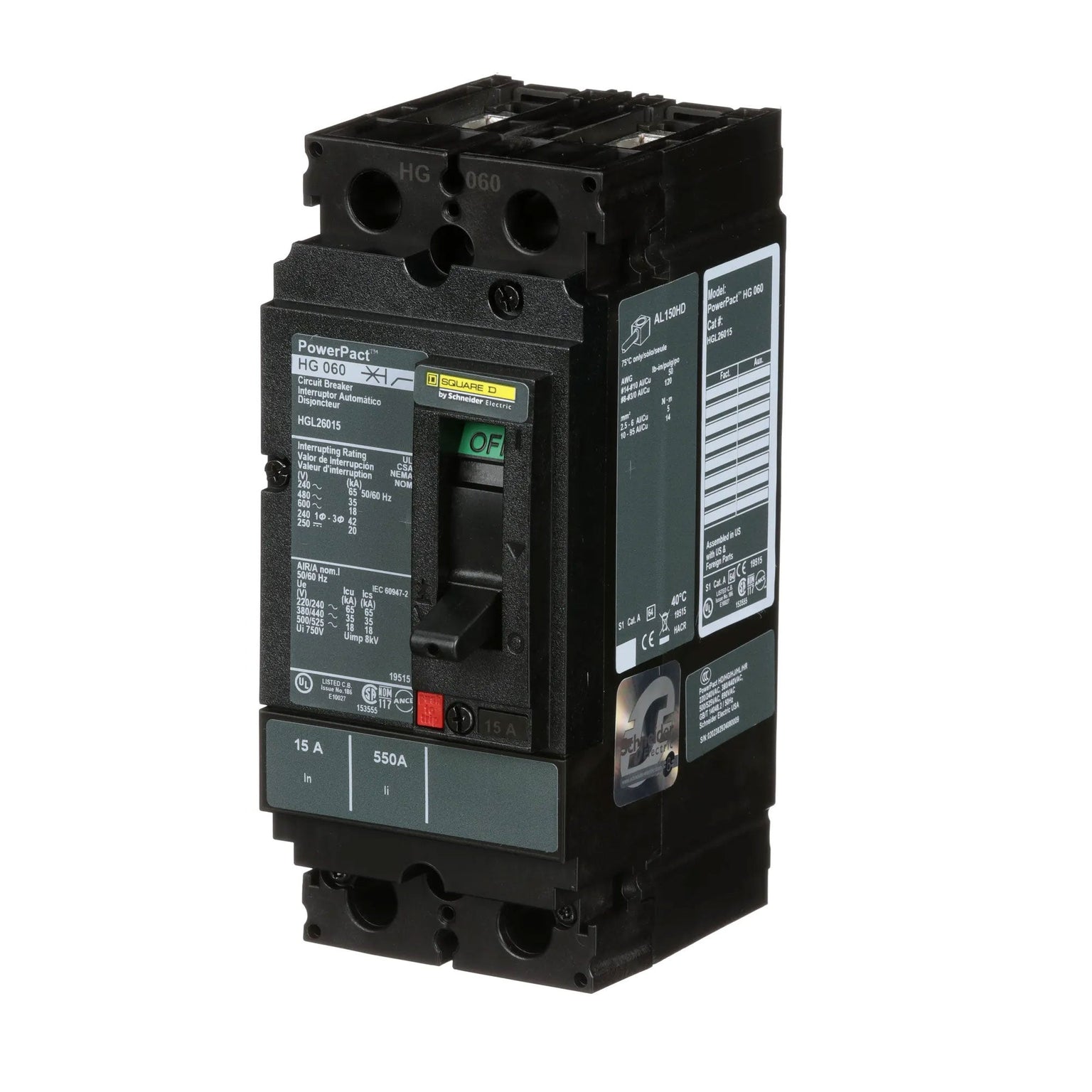 HGL26015 - Square D - Molded Case Circuit Breaker