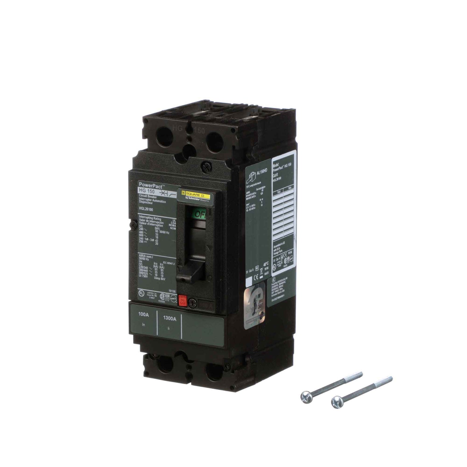 HGL26100 - Square D - Molded Case
 Circuit Breakers