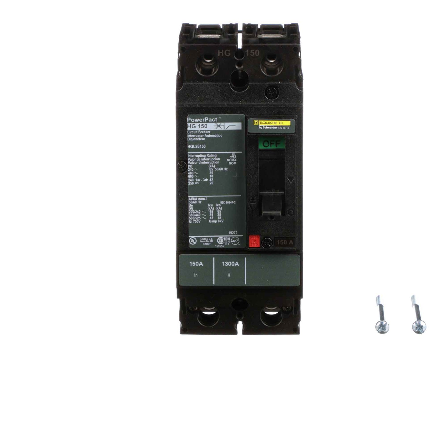 HGL26150 - Square D - Molded Case
 Circuit Breakers