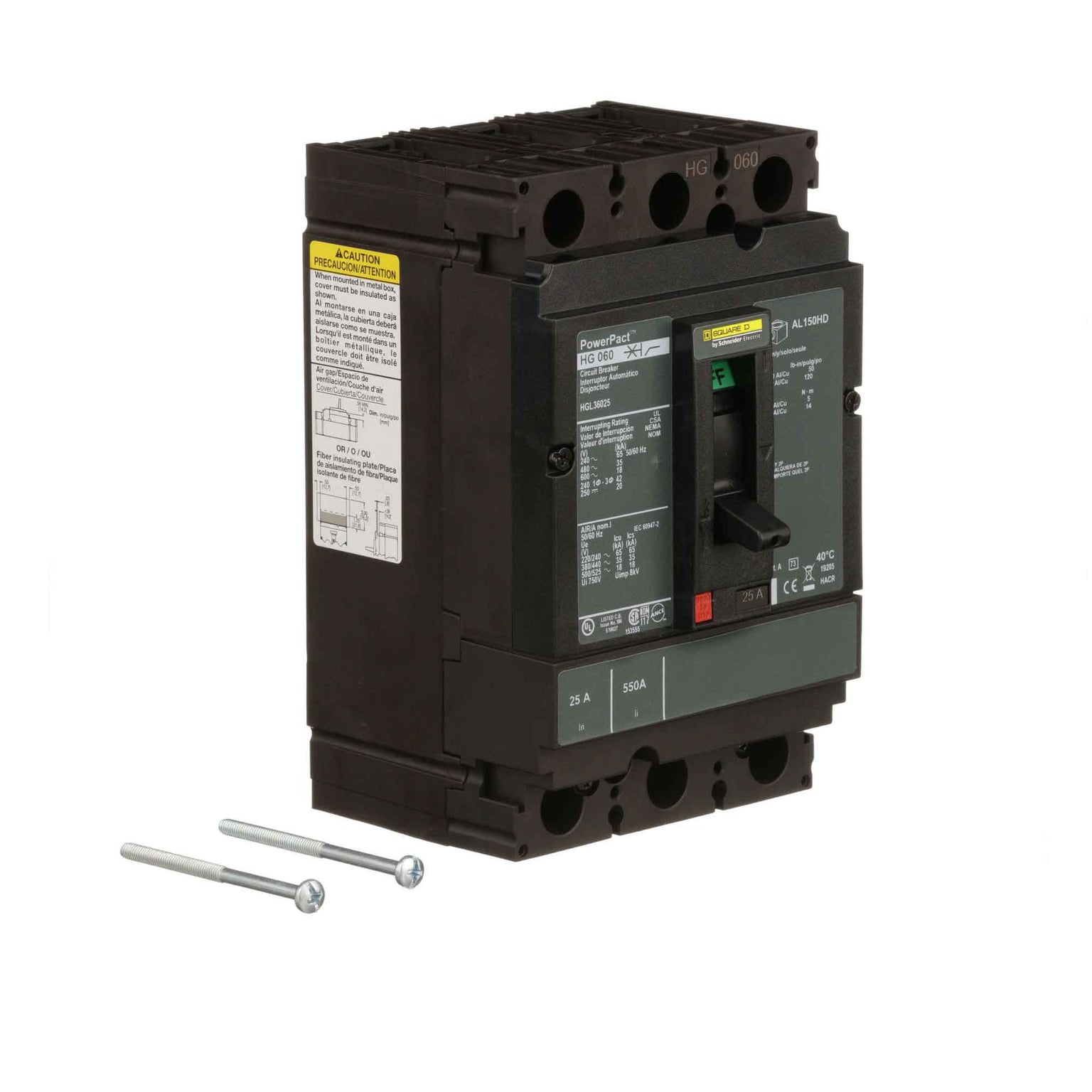 HGL36025 - Square D - Molded Case
 Circuit Breakers