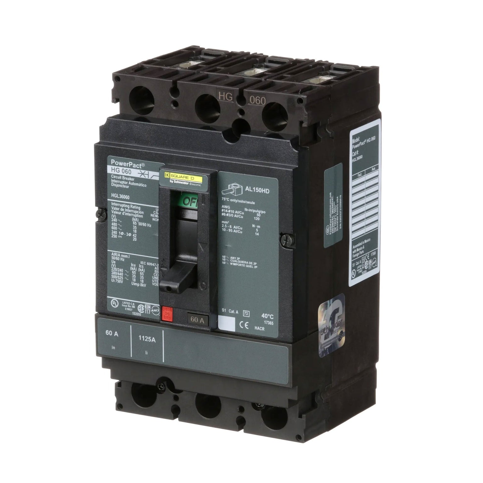 HGL36060 - Square D - Molded Case Circuit Breaker