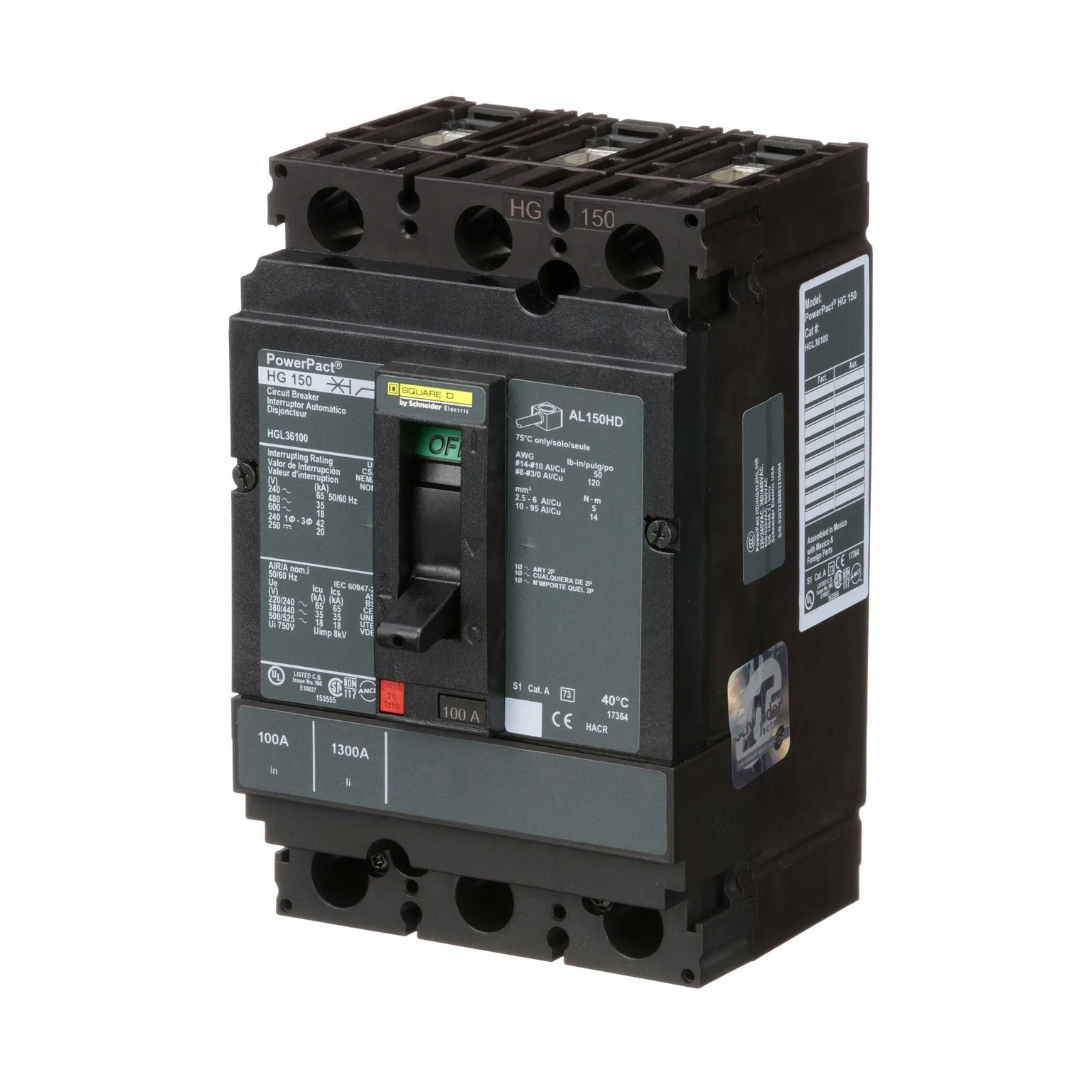 HGL36100 - Square D - Molded Case Circuit Breaker