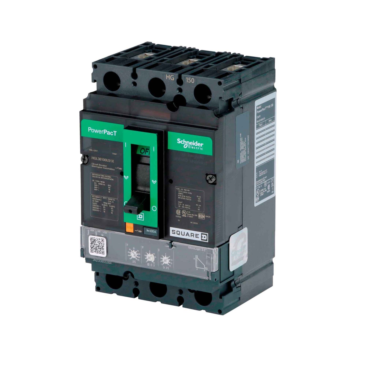 HGL36100U31X - Square D - Molded Case
 Circuit Breakers