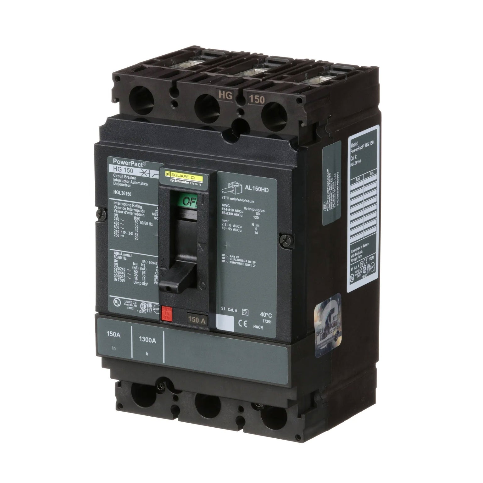 HGL36150 - Square D - Molded Case Circuit Breaker